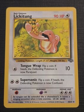 Pokemon Jungle Set 1999 LICKITUNG Trading Card (38/64)